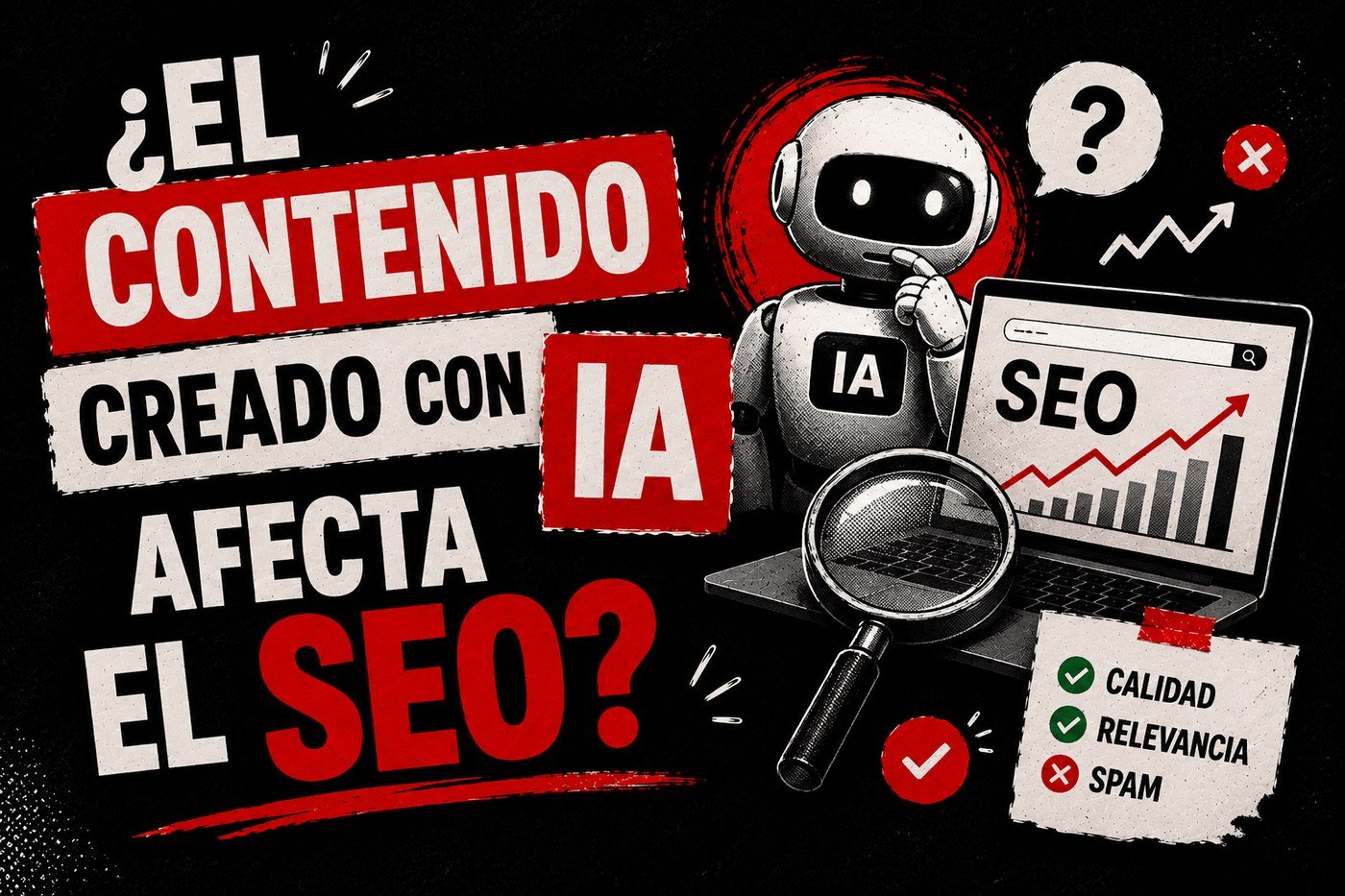 El contenido creado con IA afecta el SEO