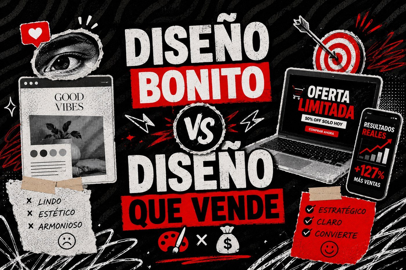 Diseño bonito vs diseño que vende